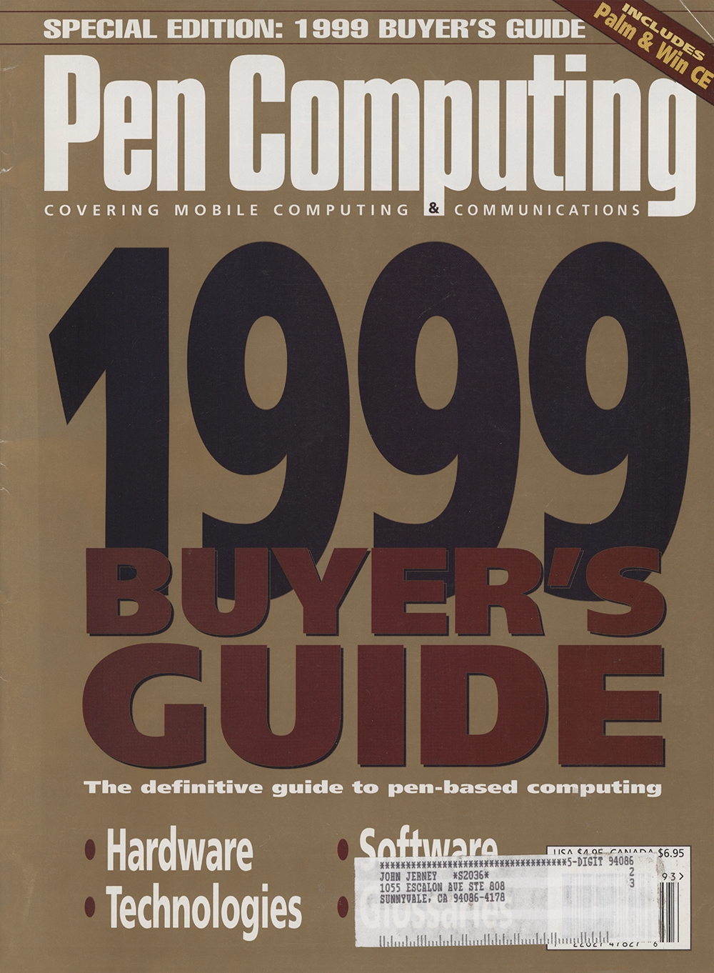 Pen Computing Magazine – Fall 1999 Buyer’s Guide (Cover)