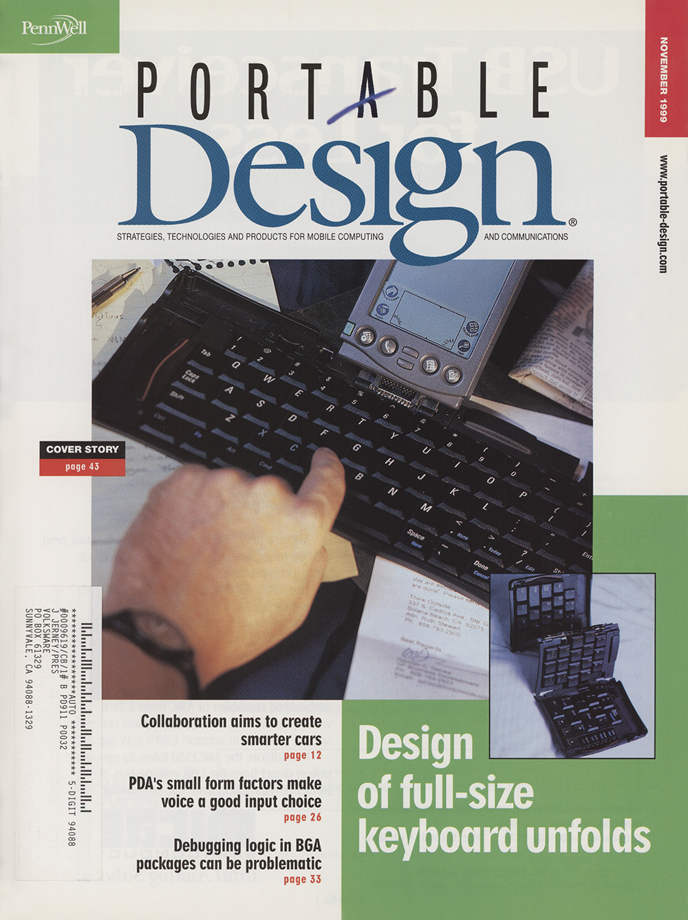 Portable Design Magazine – November 1999 (Cover)